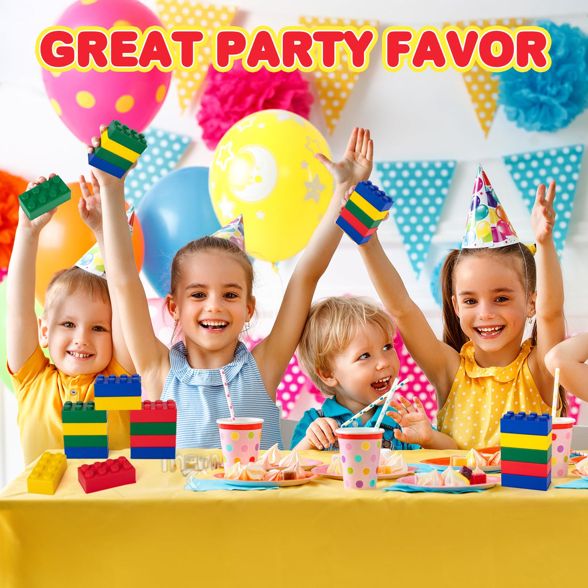 ArtCreativity foam blocks—textured squeezables for hands-on sensory exploration.