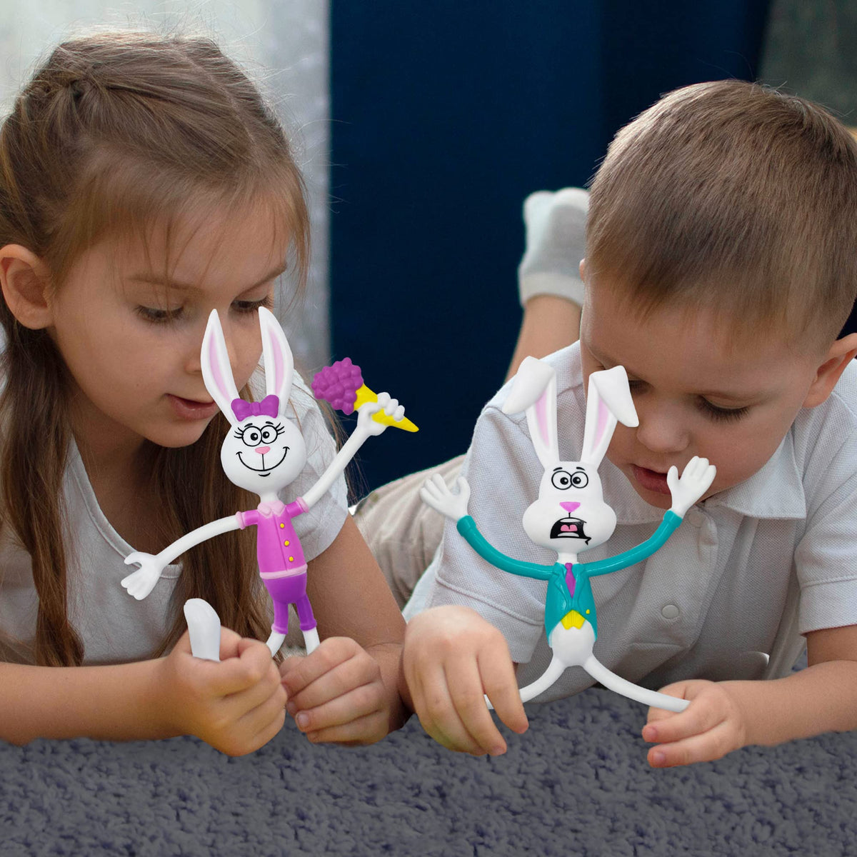ArtCreativity four-color bunny designs offer versatile pretend play companions for kids and curious toddlers.