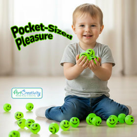 ArtCreativity 1-inch glow ball offers a high bounce for active indoor play.