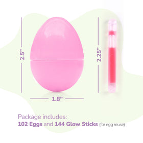 ArtCreativity glow Easter eggs closure keeps contents secure.
