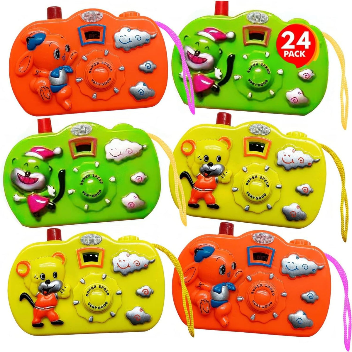 ArtCreativity kids camera toy set with viewfinder encourages imaginative play and party fun.