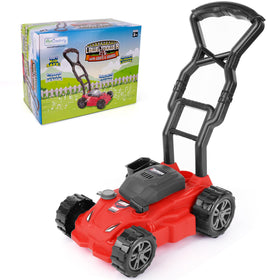 ArtCreativity lawn mower battery-compartment powers lights and sounds.