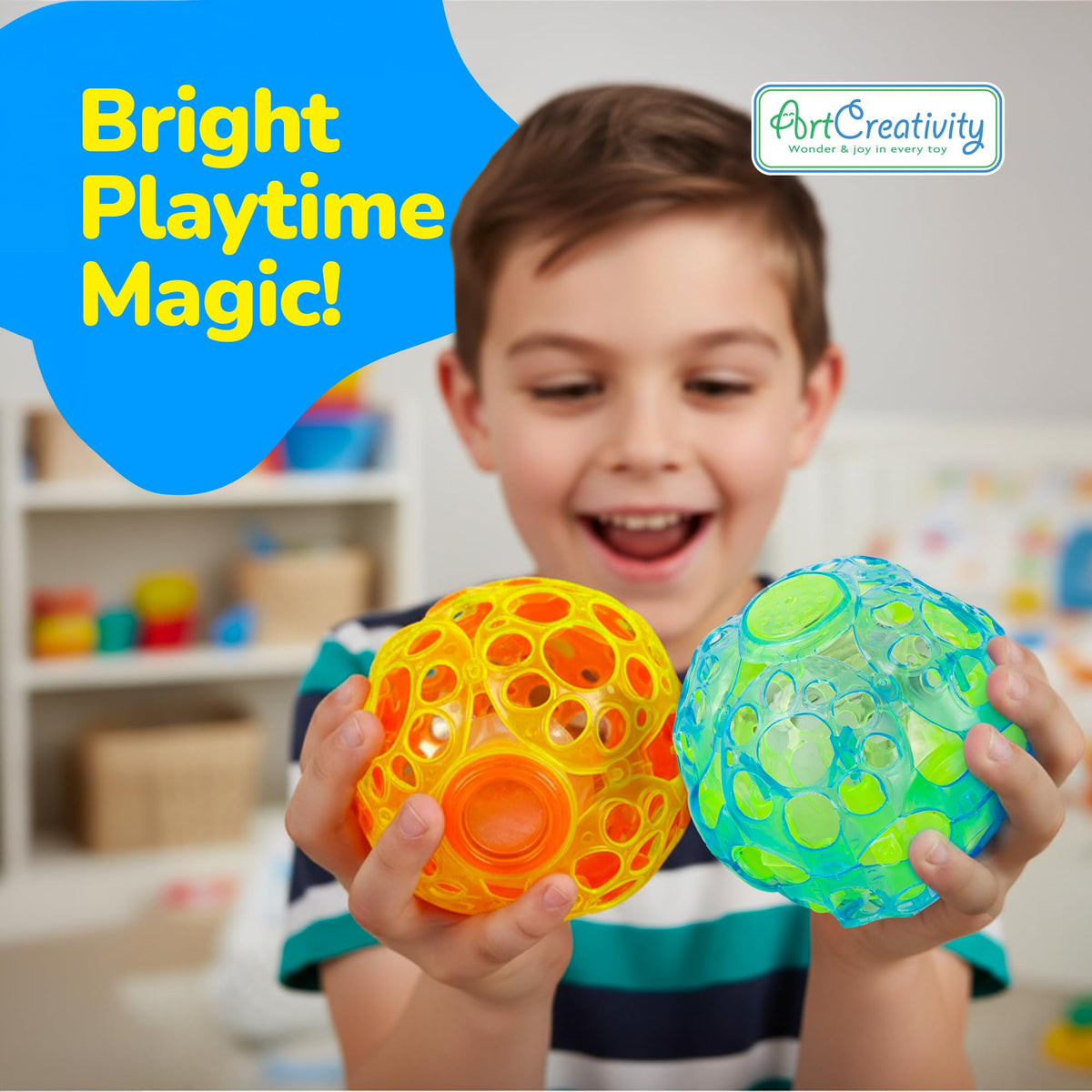 ArtCreativity light-up dancing ball color palettes glow vividly for nighttime gatherings