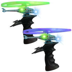 ArtCreativity light-up helicopters on launcher boost outdoor play and motor skills.