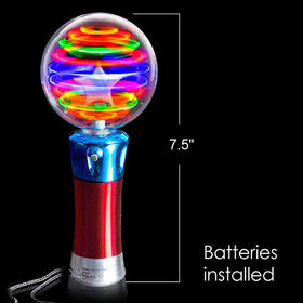ArtCreativity light-up magic ball wand on a table, ready for a birthday party favor