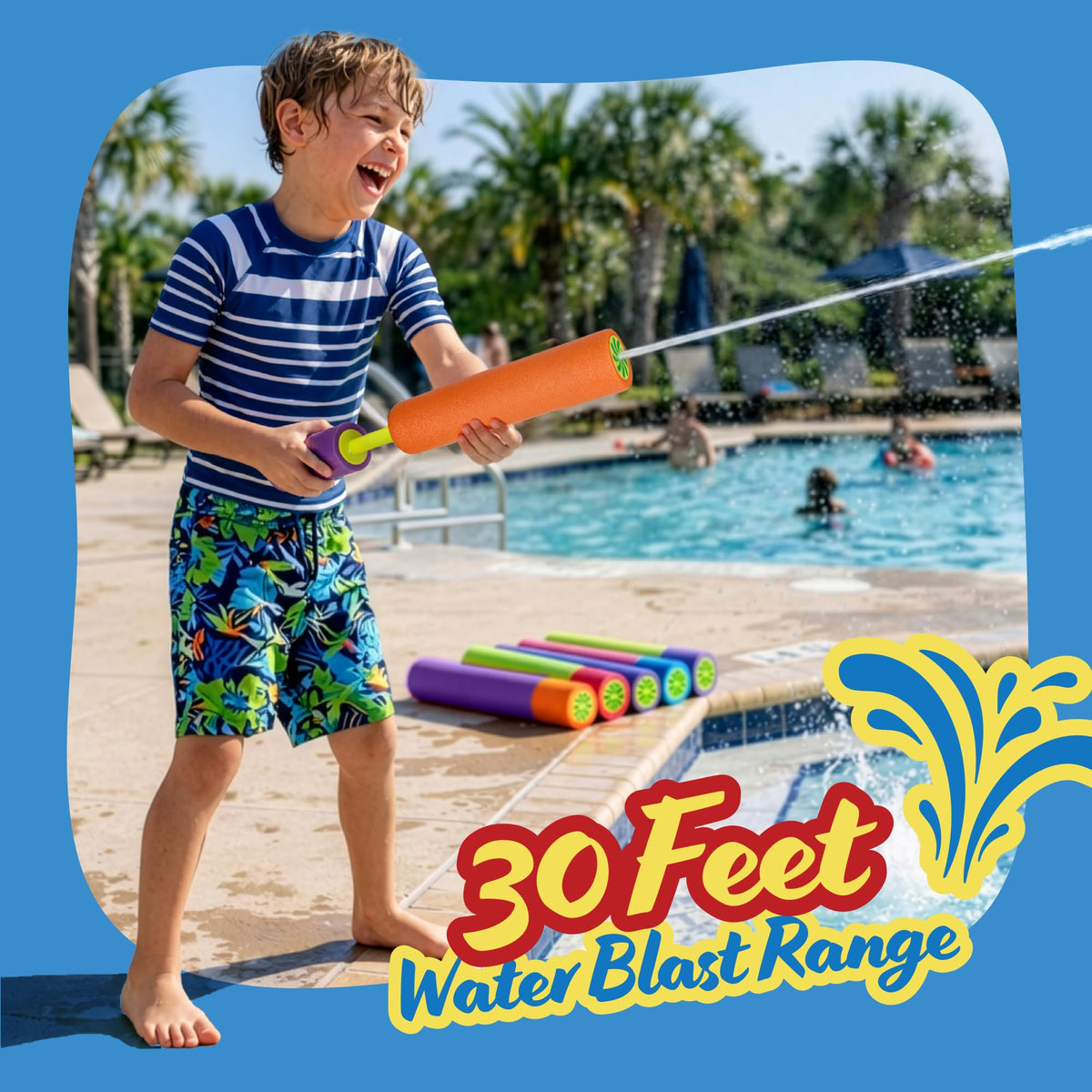 ArtCreativity lightweight, safe foam water blaster designed for active outdoor play.