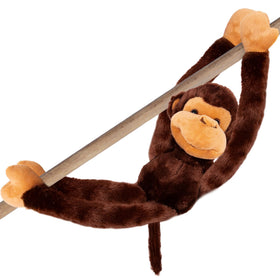ArtCreativity long-arm plush monkey hanging 23-inch cuddly decor for nurseries.