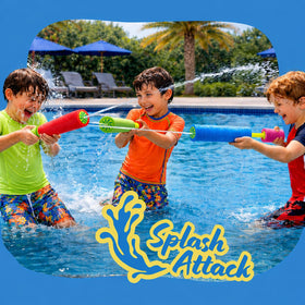 ArtCreativity long-range water squirt gun in action for epic backyard battles.