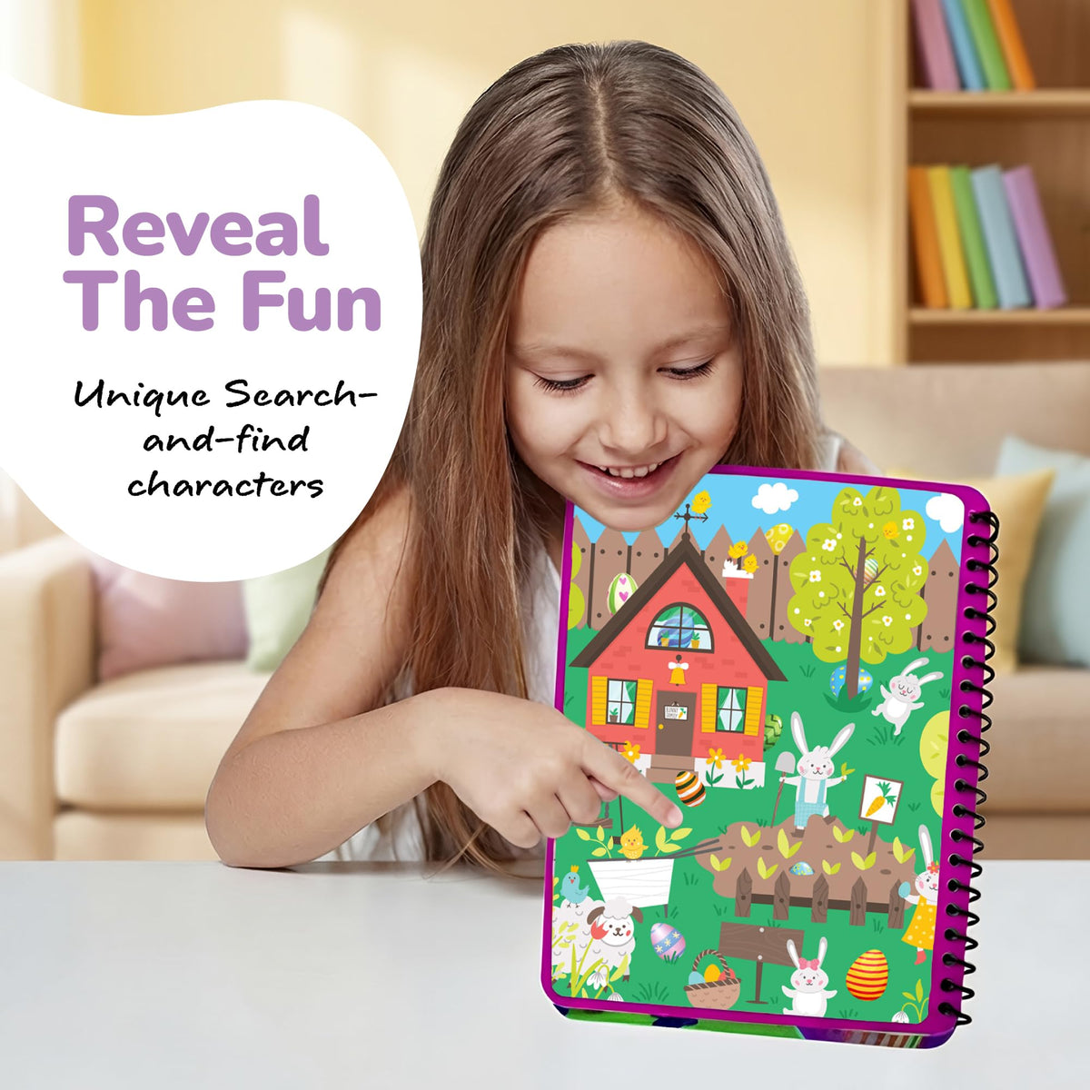 ArtCreativity mess-free ink keeps clothes and furniture clean while kids color.