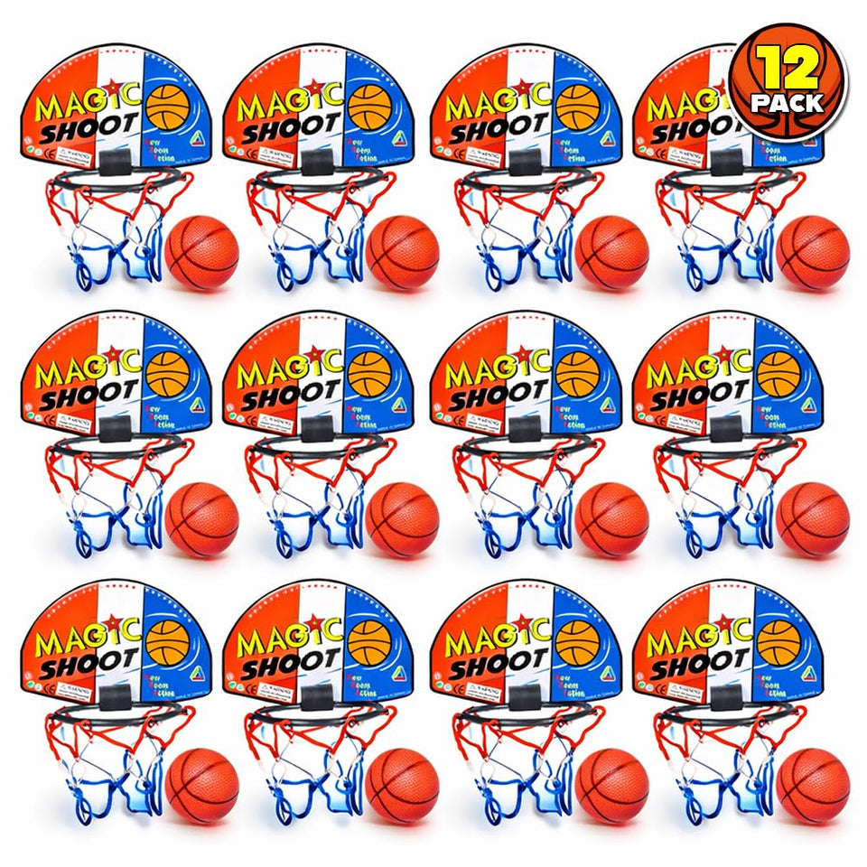 ArtCreativity Mini Basketball Game backboard and net for durable indoor play.