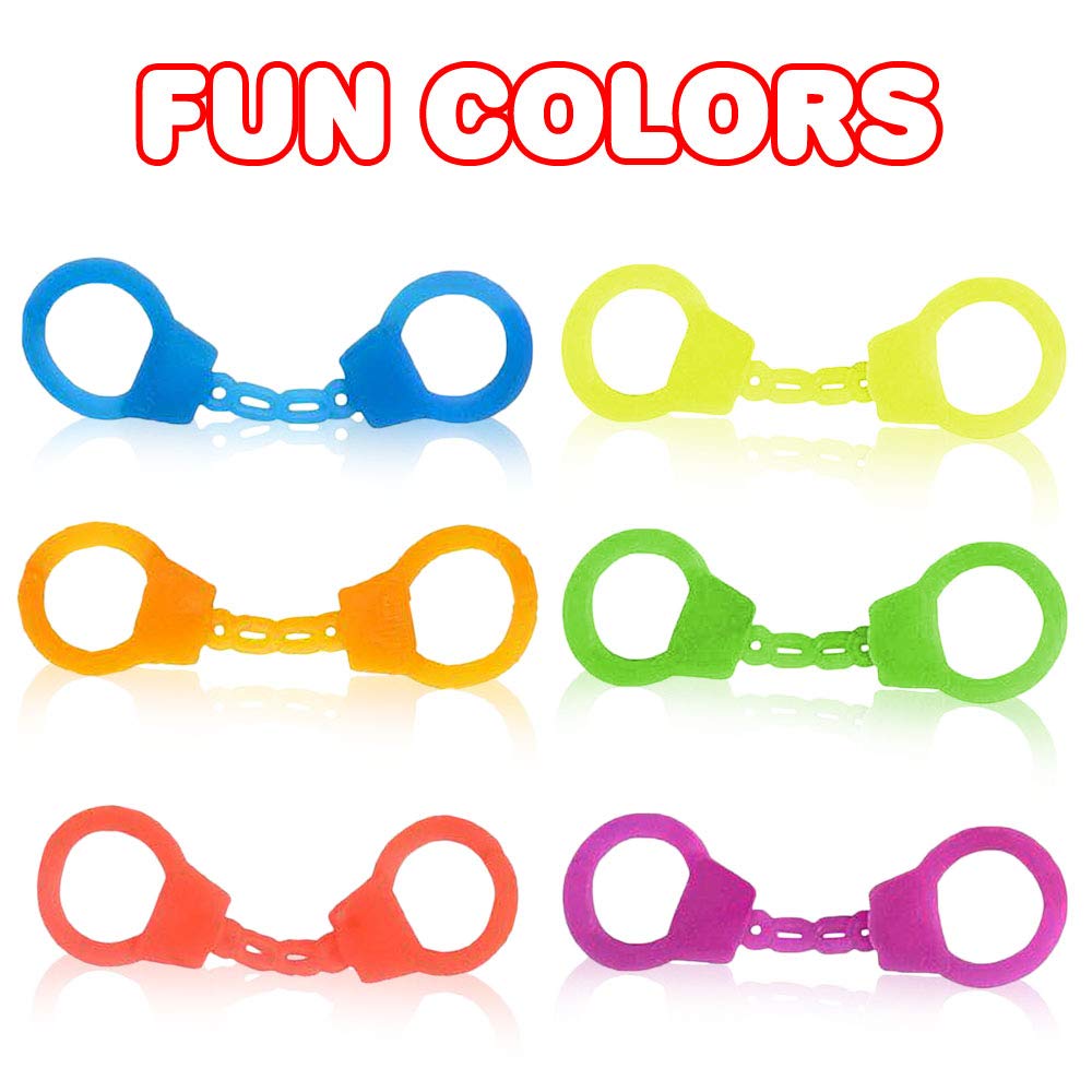 ArtCreativity mini stretch finger cuffs in neon coral; vibrant additions for pinata fillers and favors.