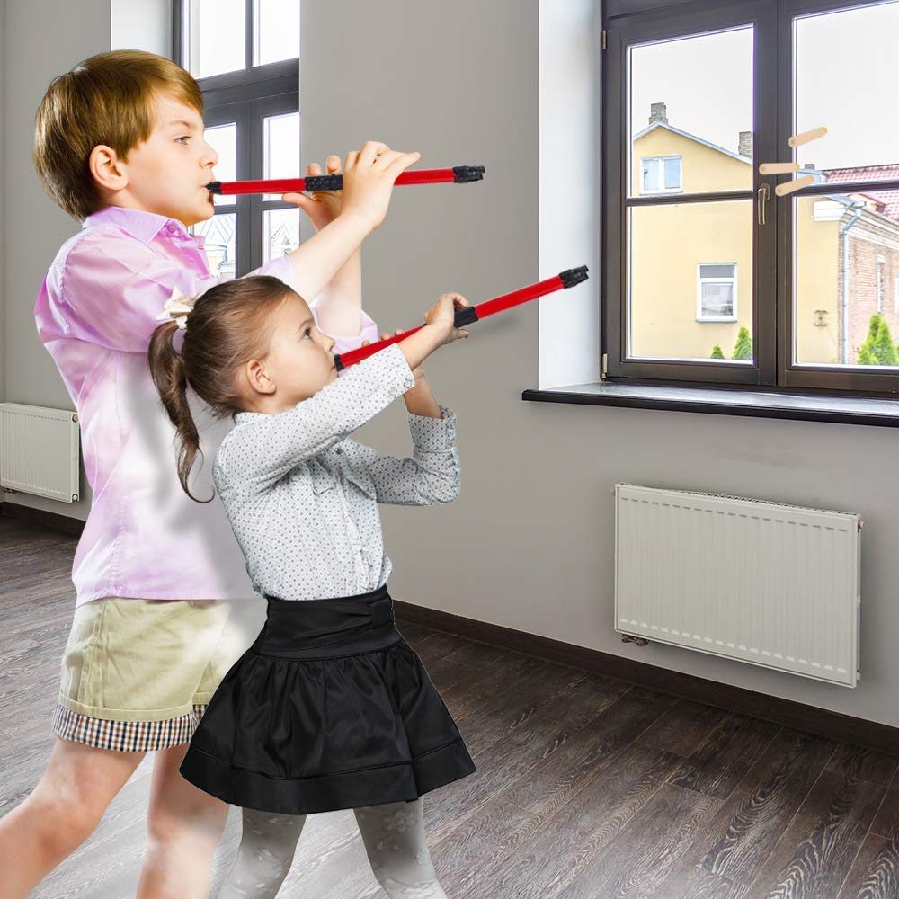 ArtCreativity Ninja Blow Darts compact blasters for travel play.