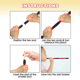 ArtCreativity Ninja Blow Darts support safe target practice for kids.