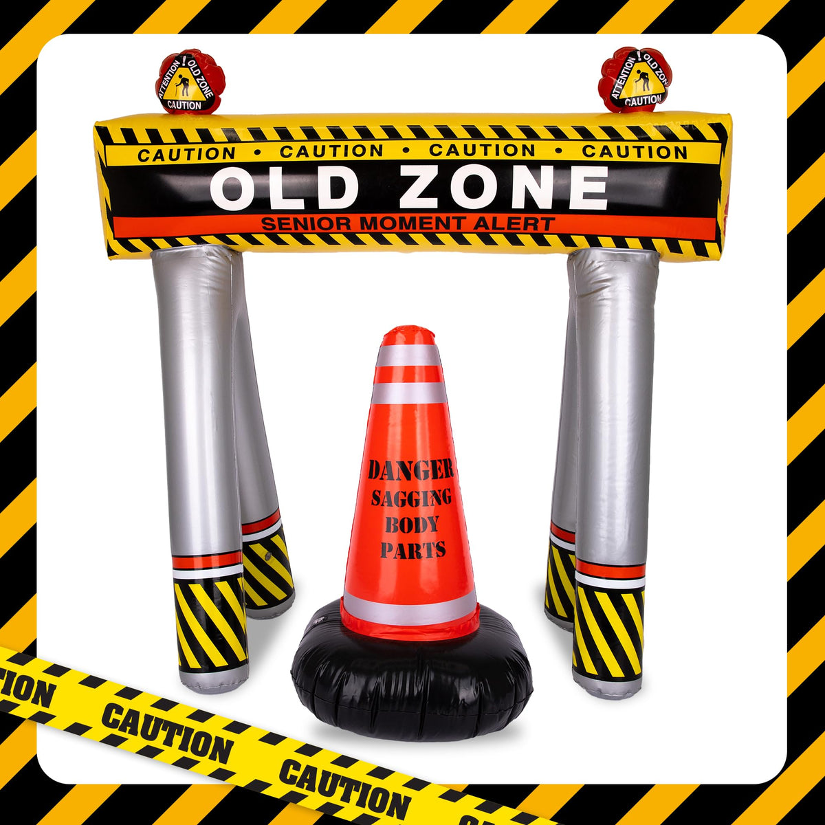 ArtCreativity barricade features Old Zone and Senior Moment Alert for humorous celebrations.