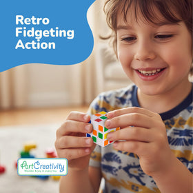 ArtCreativity pocket-sized Rubik's cubes ideal for travel and on-the-go concentration.