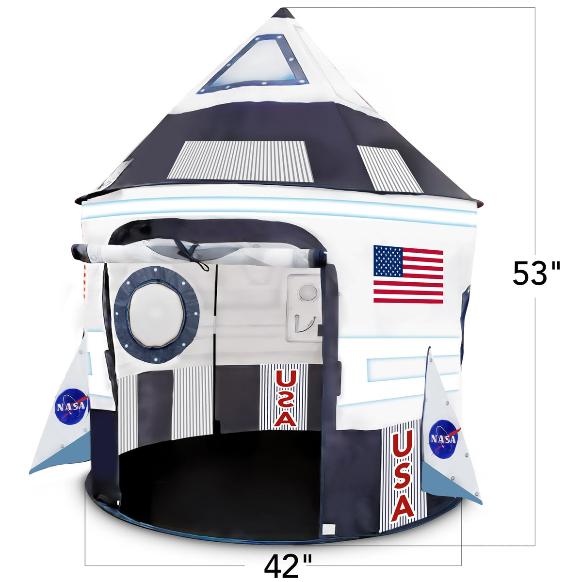 ArtCreativity Pop-Up Tent with roll-up door for easy access during playtime.