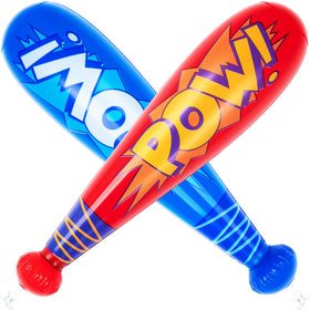 ArtCreativity Pow inflatable baseball bats showing safe, soft design for children