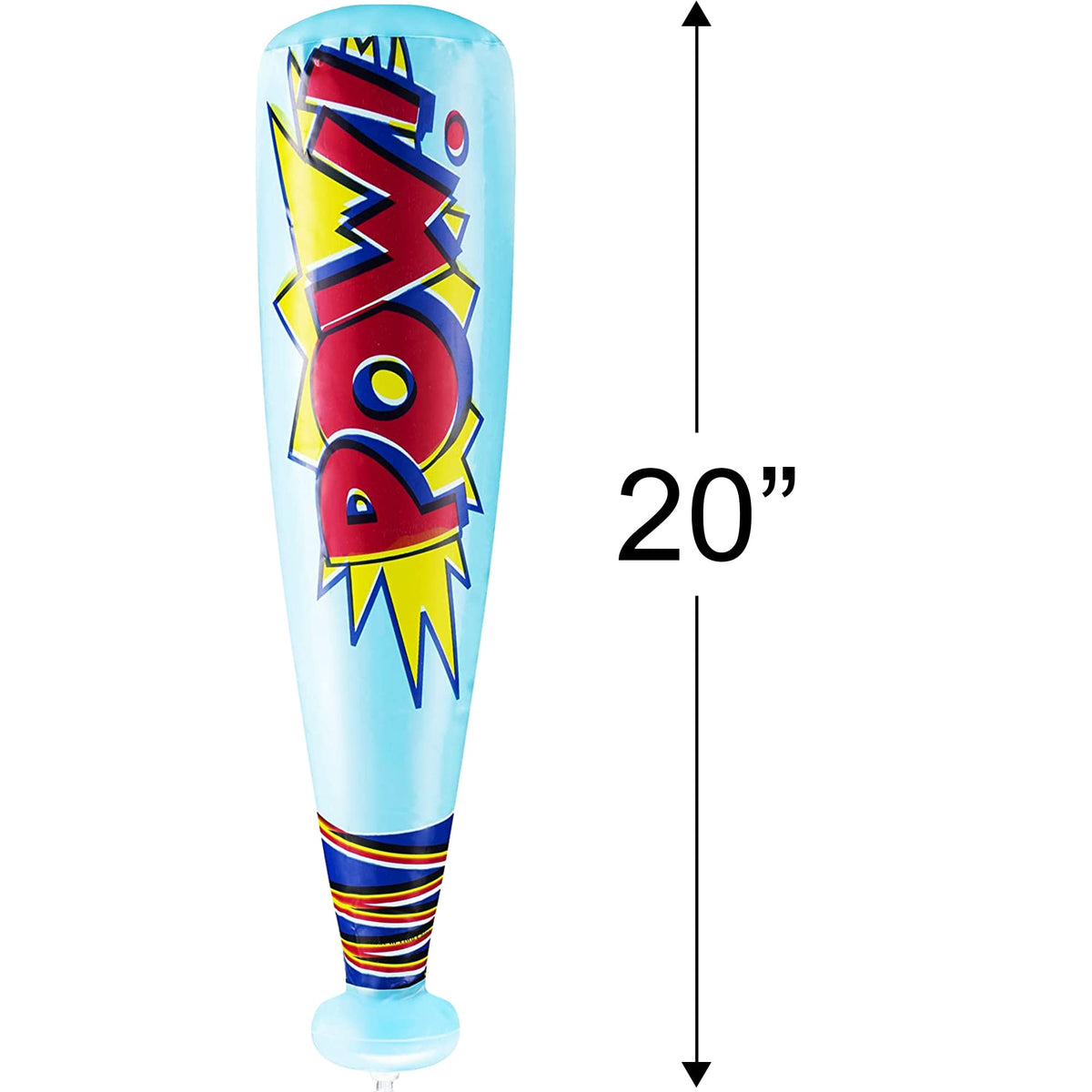 ArtCreativity Pow inflatable baseball bats with durable vinyl and valve detail