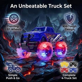 ArtCreativity push-n-go monster trucks let little ones drive easily.