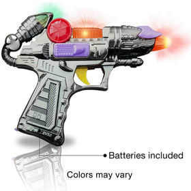 ArtCreativity Ranger handguns include batteries for instant action and minimal setup.