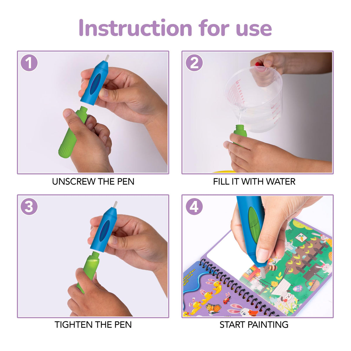 ArtCreativity reusable pages dry quickly for endless creative play.