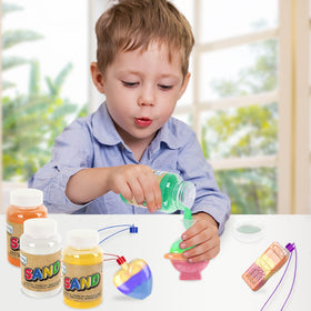 ArtCreativity sand art kit necklaces with assorted designs for DIY party favors