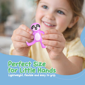 Sensory-friendly ArtCreativity sloth fidget toy for autism/adhd-friendly play.
