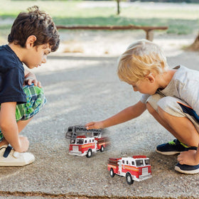 ArtCreativity fire truck pair delivers engaging play and storytelling.