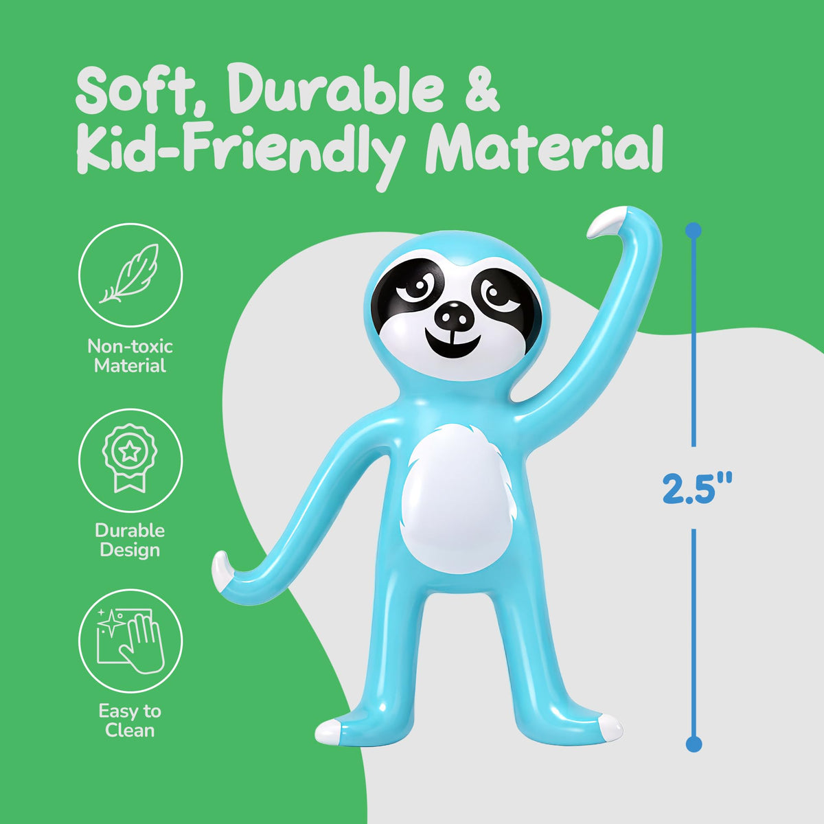 ArtCreativity sloth toy as party favors and classroom prizes for celebrations.