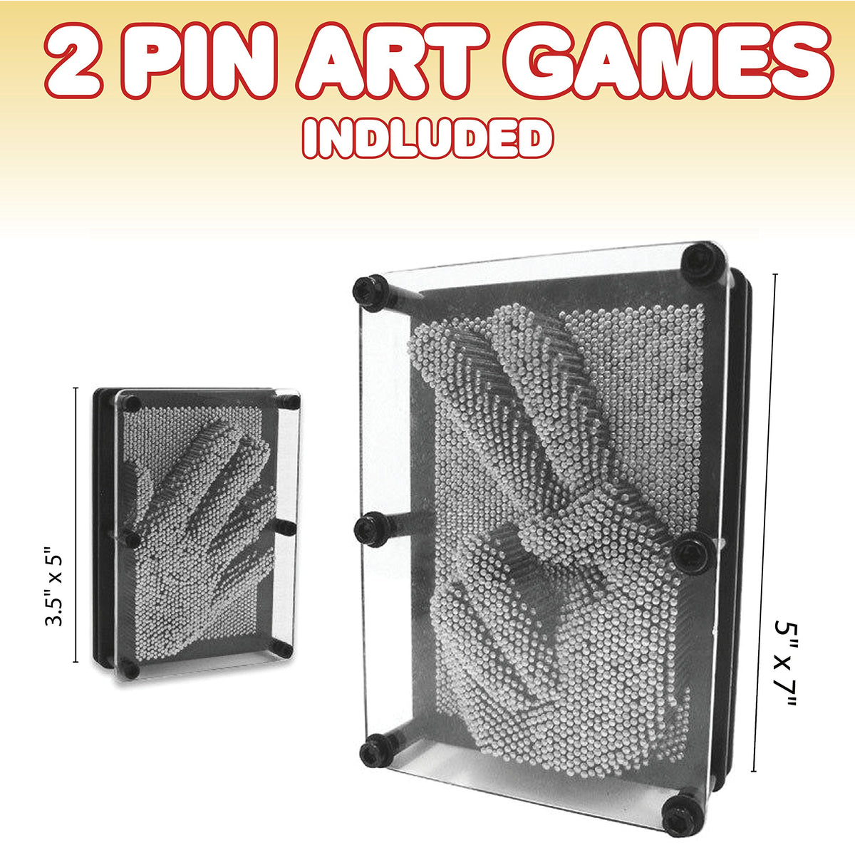 ArtCreativity small pin art board 3.5x5 for on-the-go creativity