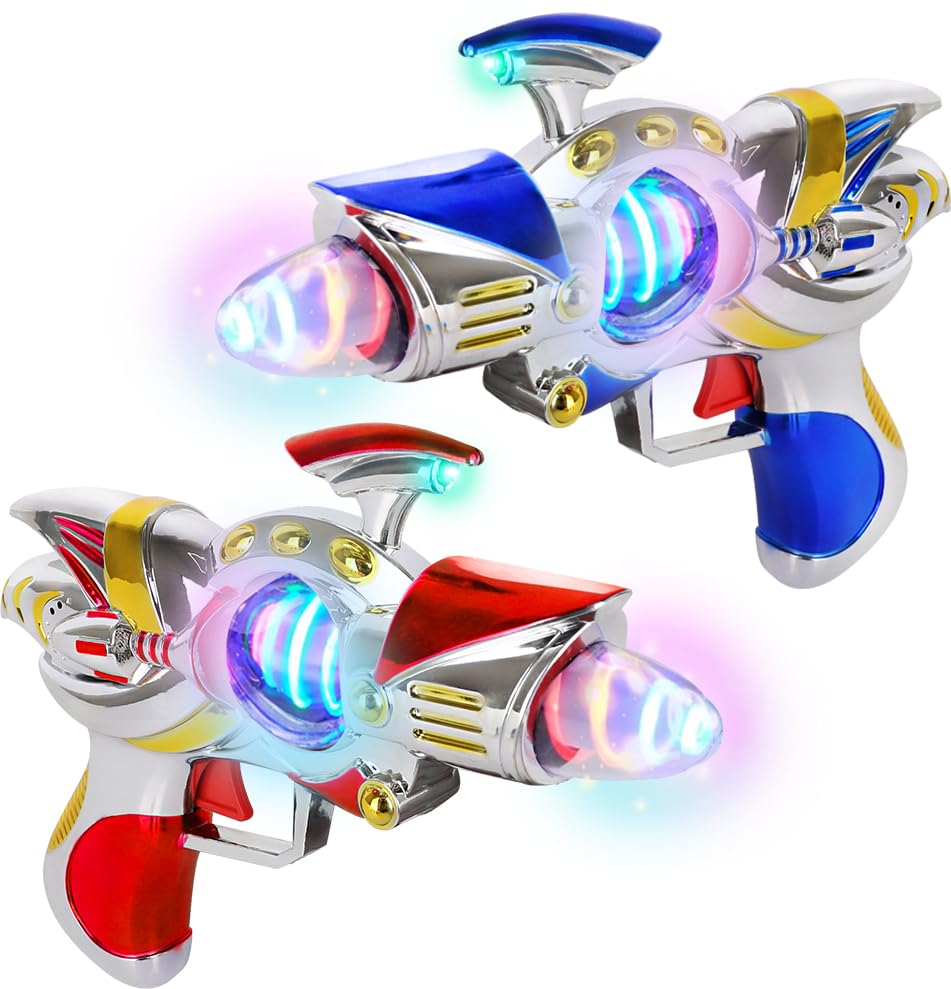 ArtCreativity space toy gun red LED lights for immersive play