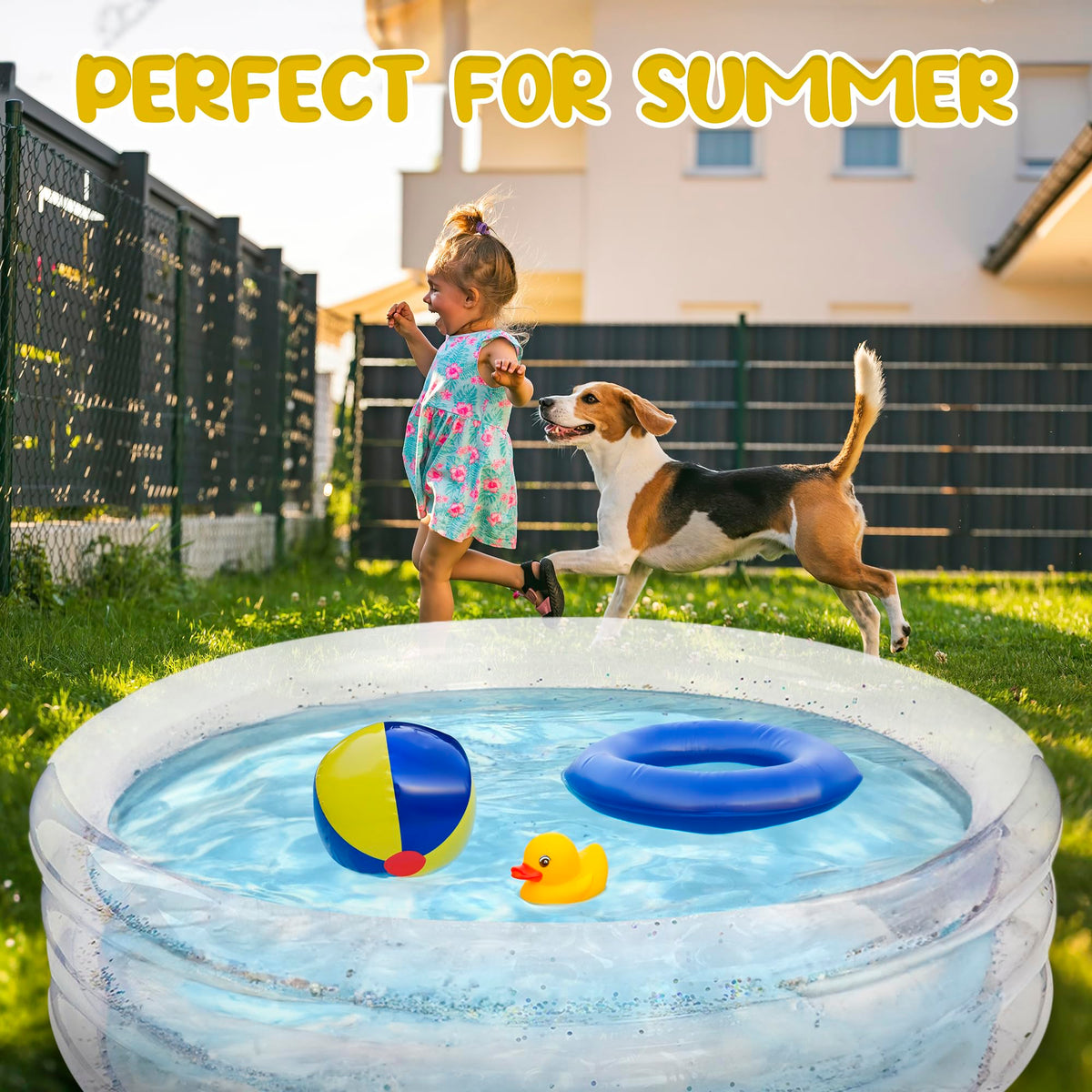 ArtCreativity Sparkly pool bottom cushion enhances comfort during splash-time play.