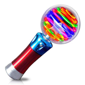 ArtCreativity spinning light-up toy wand with magic ball offers dazzling LED colors for immersive play.