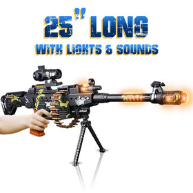 ArtCreativity toy gun with lights enhances action-packed play scenes.