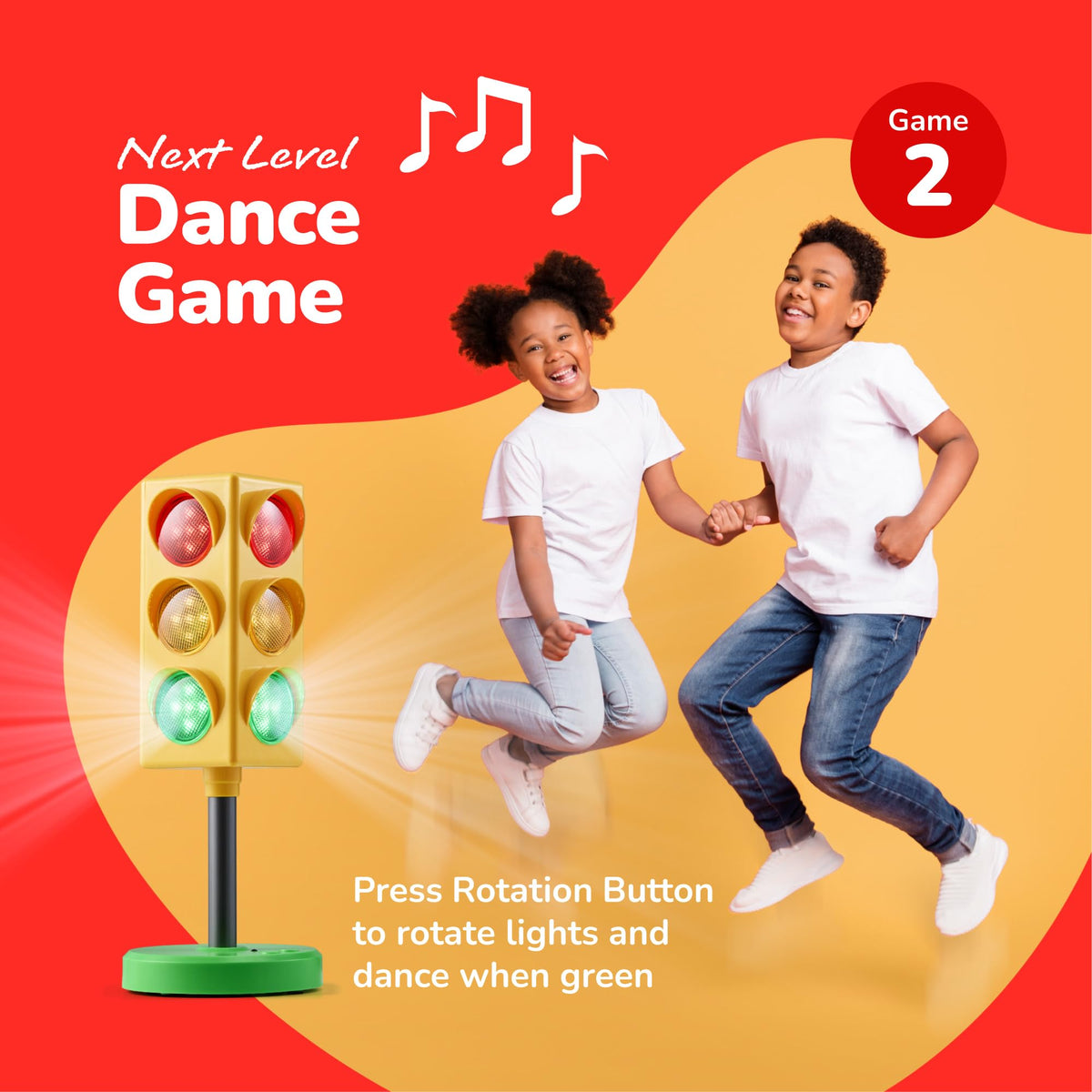 ArtCreativity Traffic Light rotation and modes spark interactive group activities