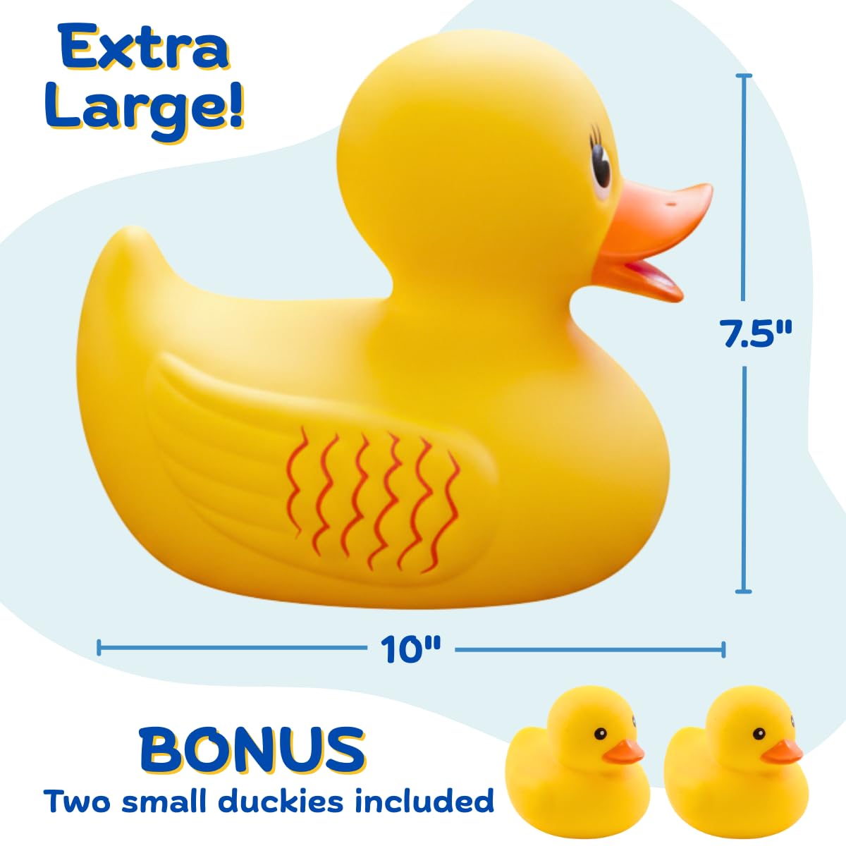 ArtCreativity two mini ducks accompany the large duck for extended bath play and storytelling.