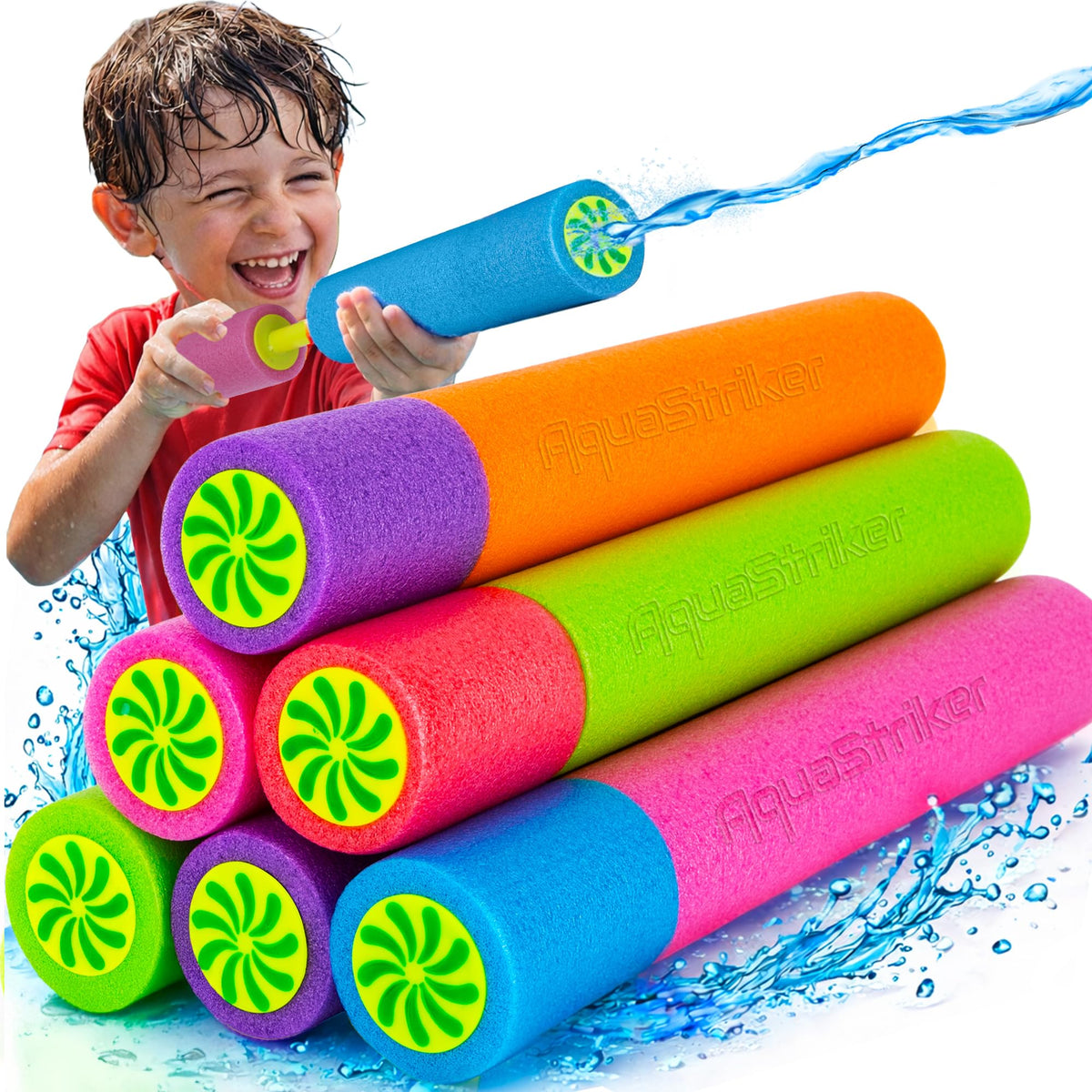 ArtCreativity water guns 6-pack ready for group pool play and summer fun.