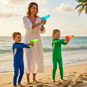 ArtCreativity water squirters guns water-jet in action for fast, accurate hits.