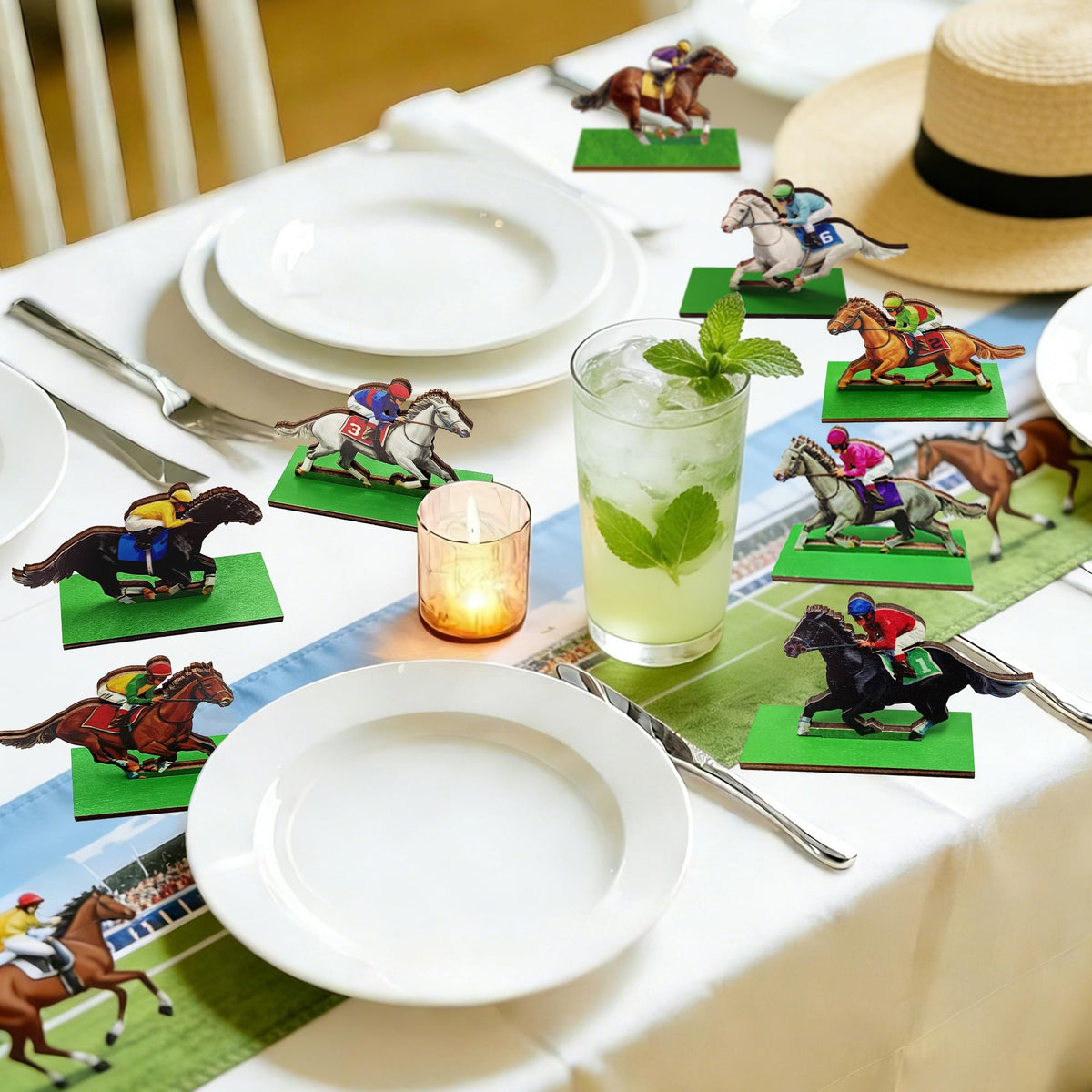 Artijoyfun horse racing decor fits derby events, birthdays, and gatherings beautifully