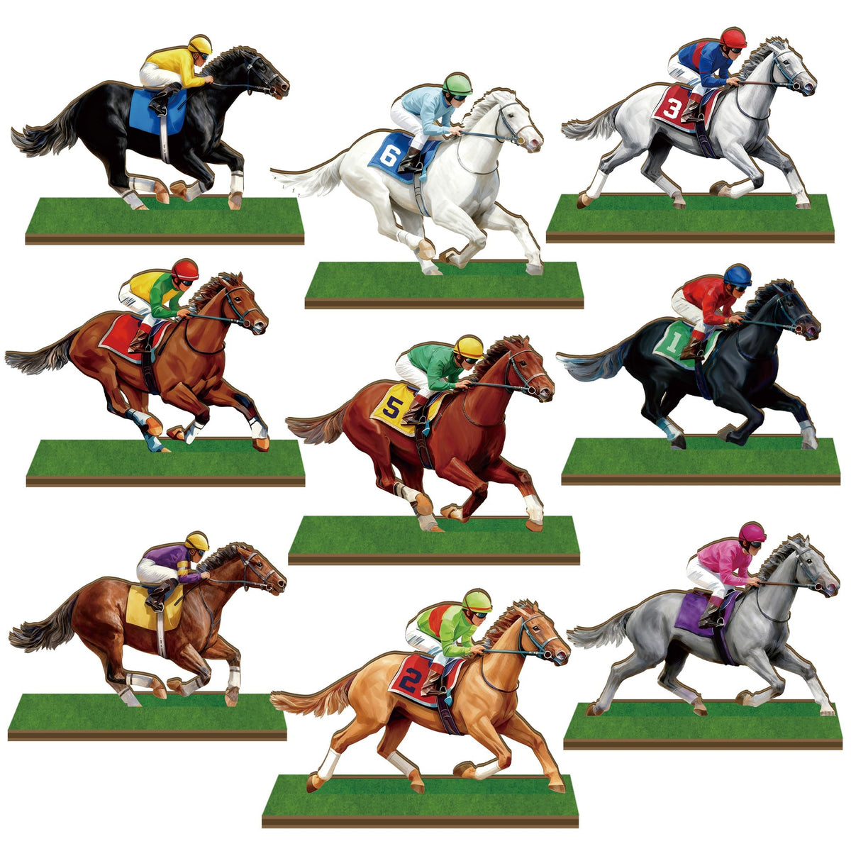 Artijoyfun wooden horse centerpiece for derby tables adds a charming focal point and party vibe