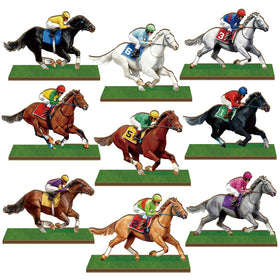 Artijoyfun wooden horse centerpiece for derby tables adds a charming focal point and party vibe