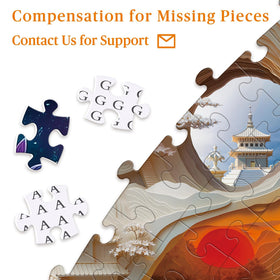 Artipuz reusable mesh bag keeps puzzle pieces organized during work.