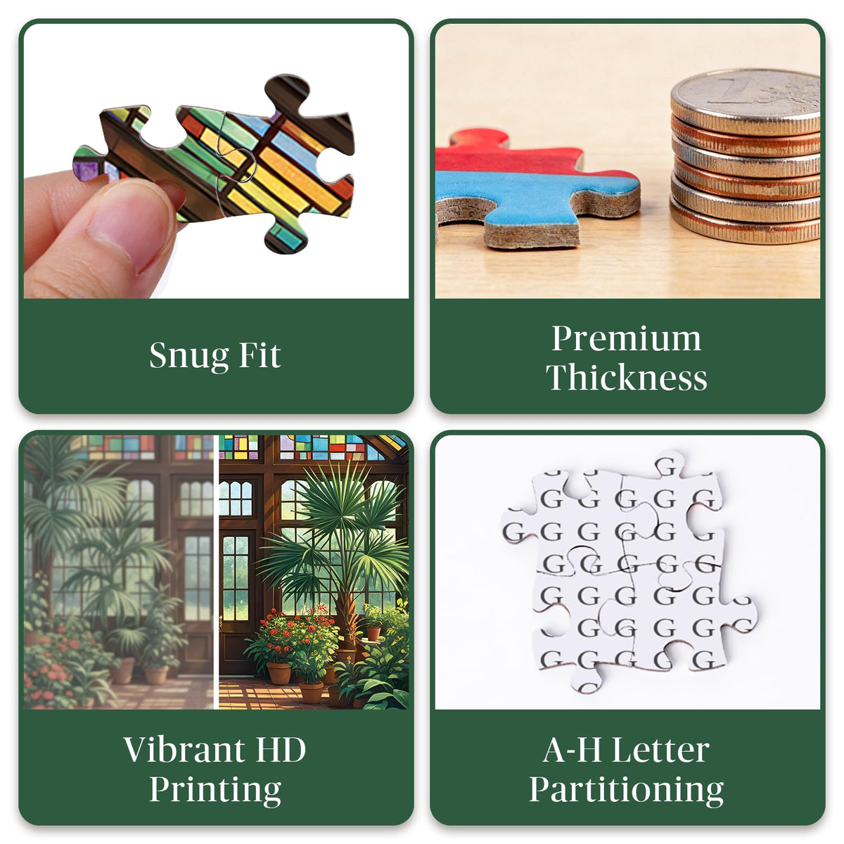 Artipuz tropical palms and vines scene ideal for solo evenings or family puzzle nights.