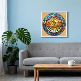 Artipuz music-design puzzle can decorate spaces after puzzling sessions.