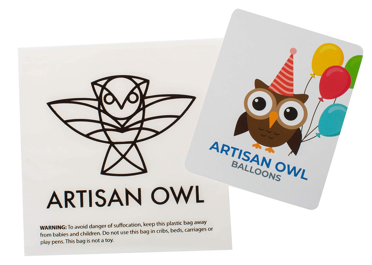 Artisan Owl Eric Carle licensed balloon set adds official charm to celebrations.