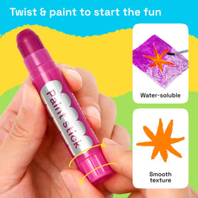 ARTISTRO coloring pages included to inspire immediate creativity with our paint sticks.