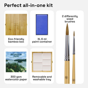 ARTISTRO Hannah M.P removable mixing tray helps organize palettes during sessions