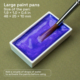 ARTISTRO painting on paper with these paints shows seamless layering and soft edges.