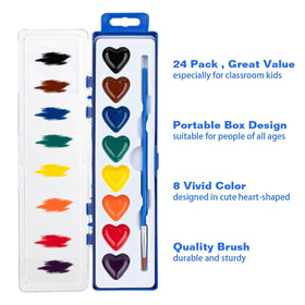 ARTLYMERS washable non-toxic paints easy on skin and fabrics