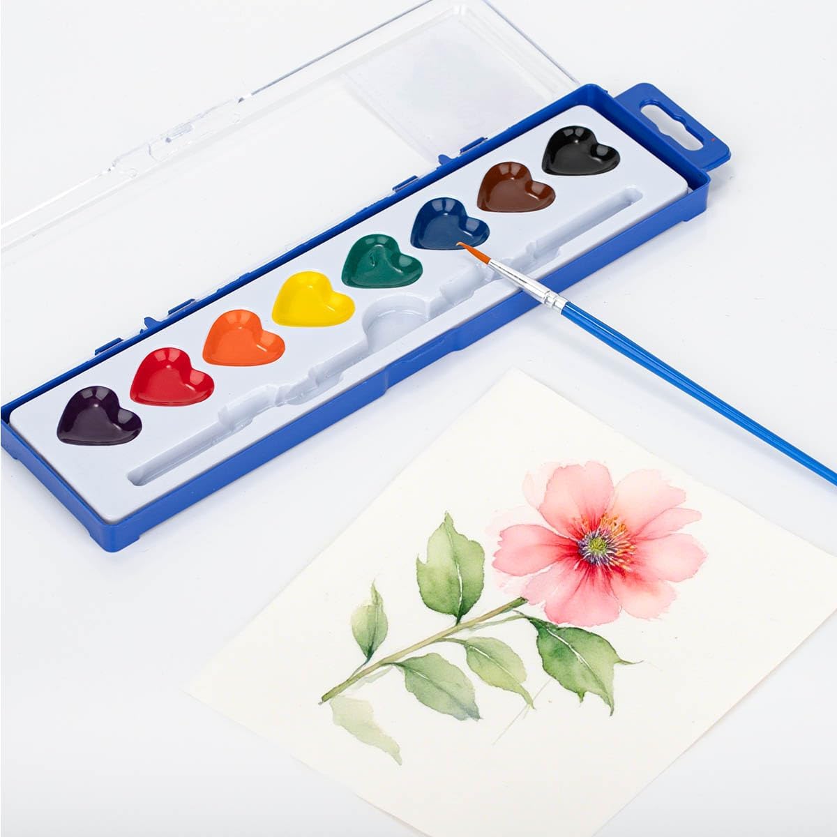 ARTLYMERS brush included with bulk watercolor set